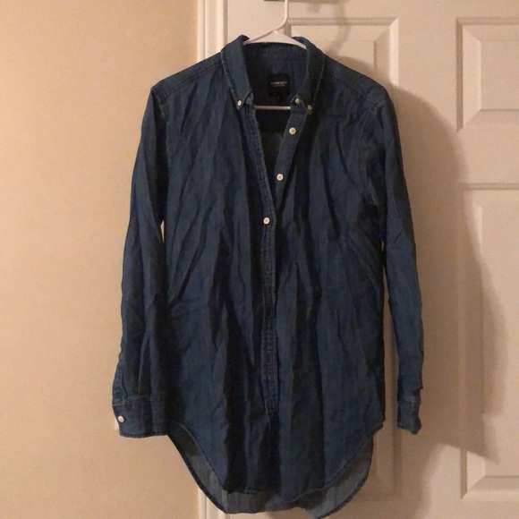 Dark Blue Denim Dress - Picture 2 of 2